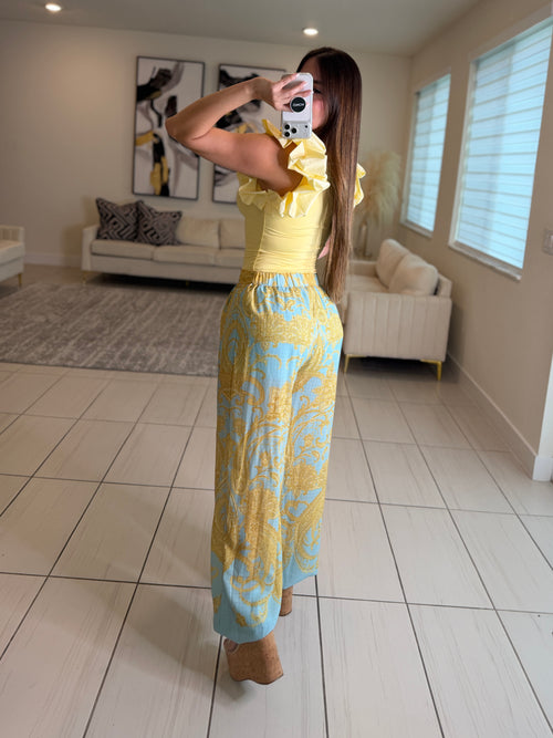 Spring Poise Blue Balloon Pants