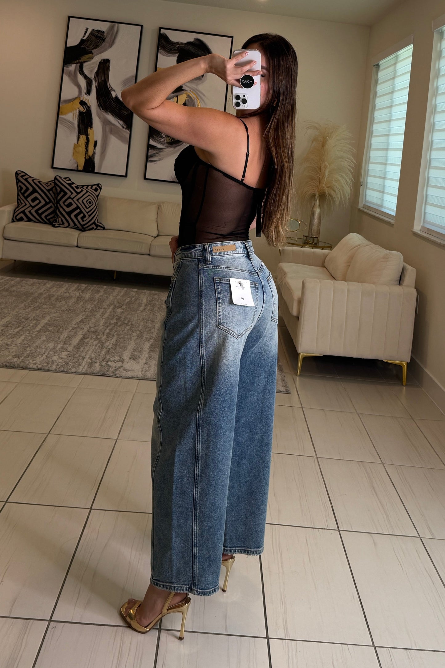 Everyday Muse Barrel Denim Pants