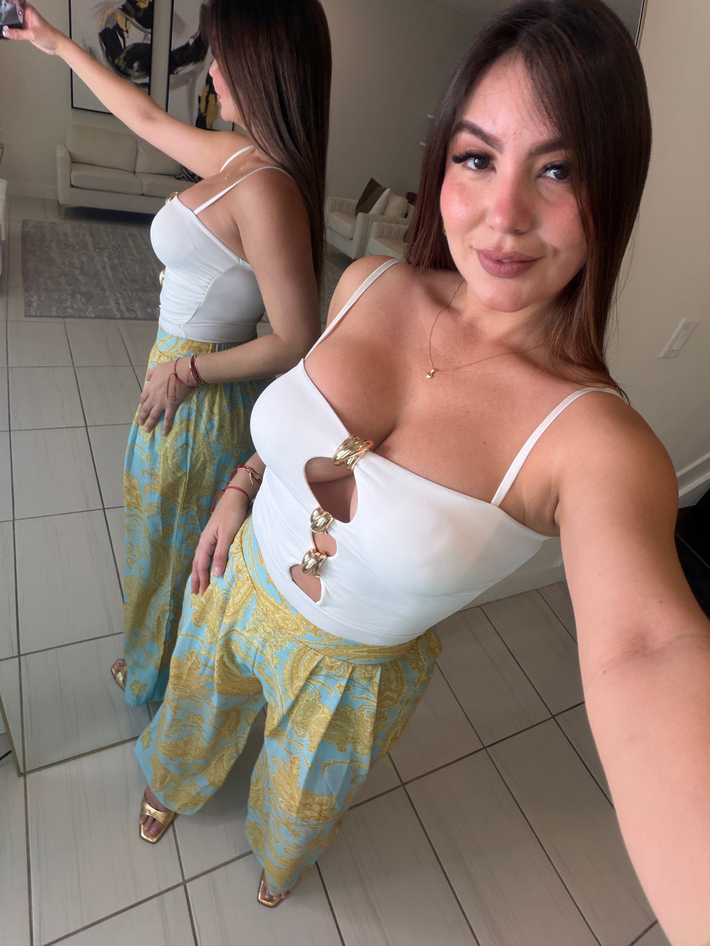 Sculpted Ease White Bodysuit