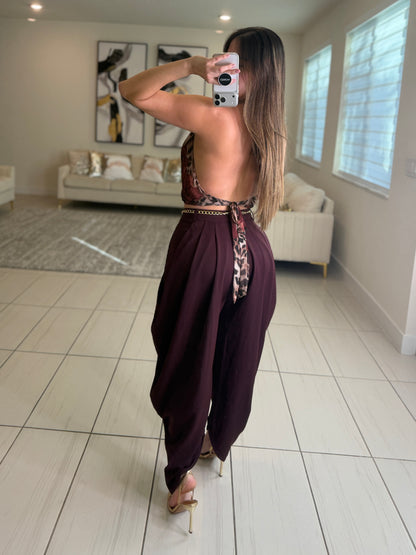 Mystic Rose Mesh Brown Top