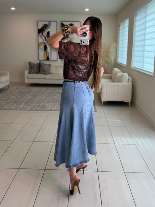 Oasis Whisper Denim Skirt