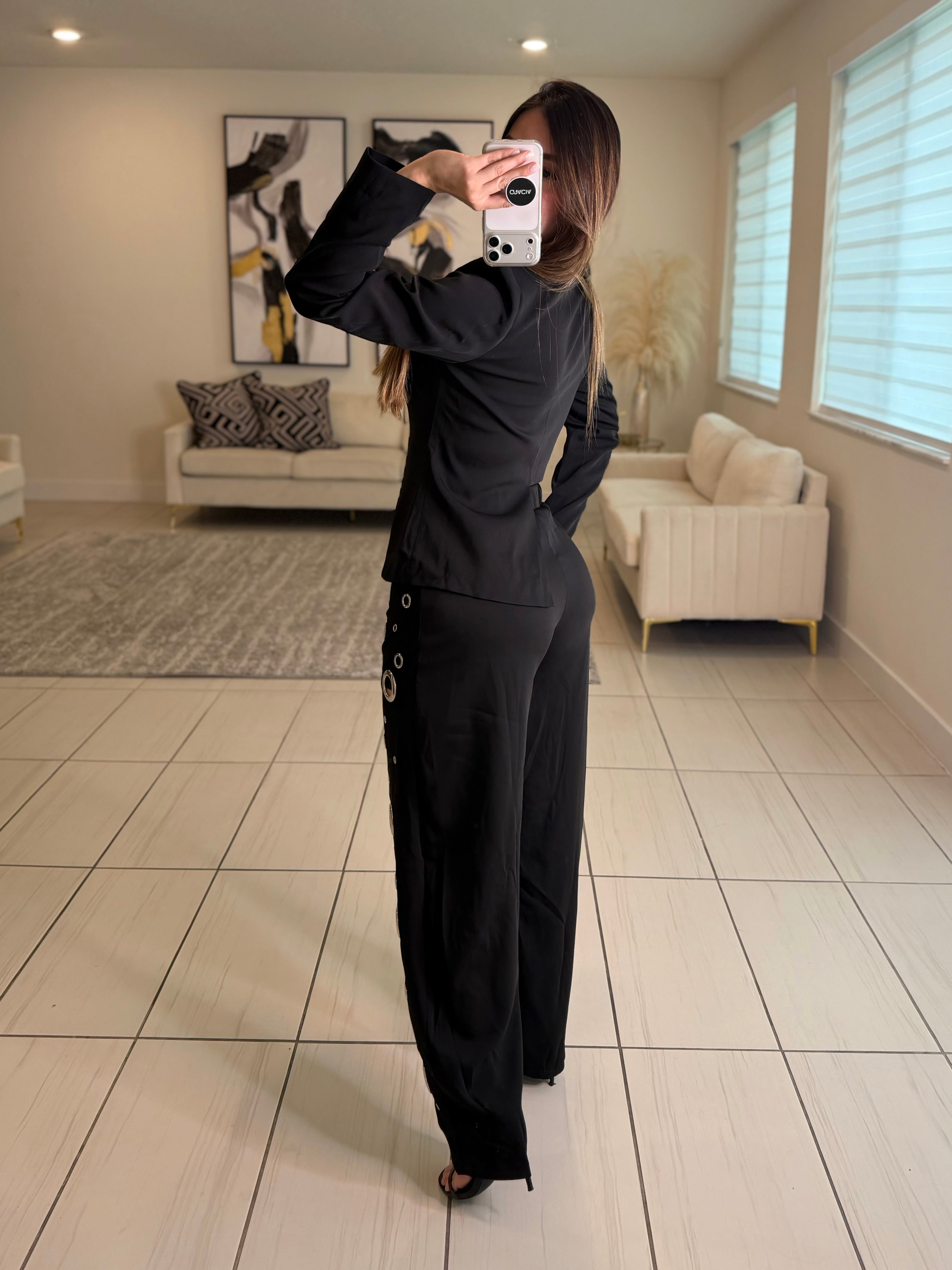 Dangerous Illusion Black Pant Set