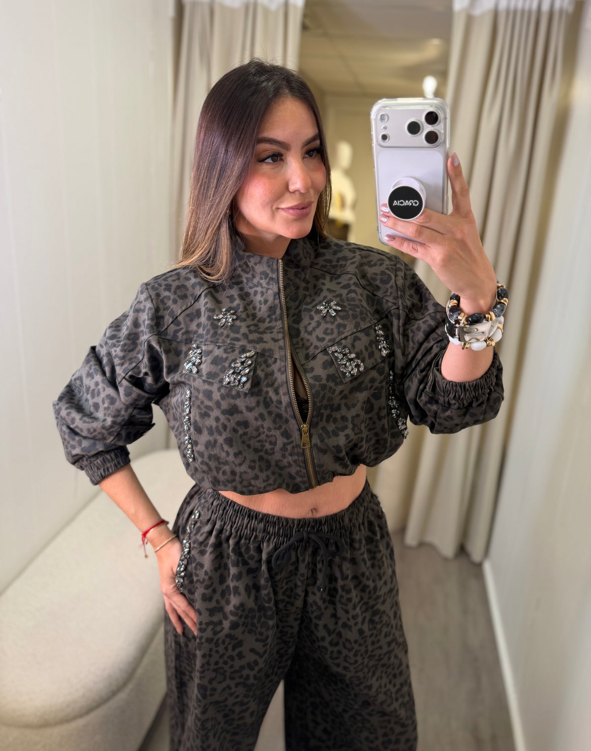 Dark Diva Leopard Print Pant Set