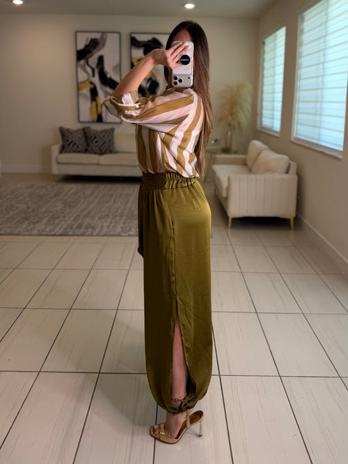 Sage Luxe Green Balloon Pants