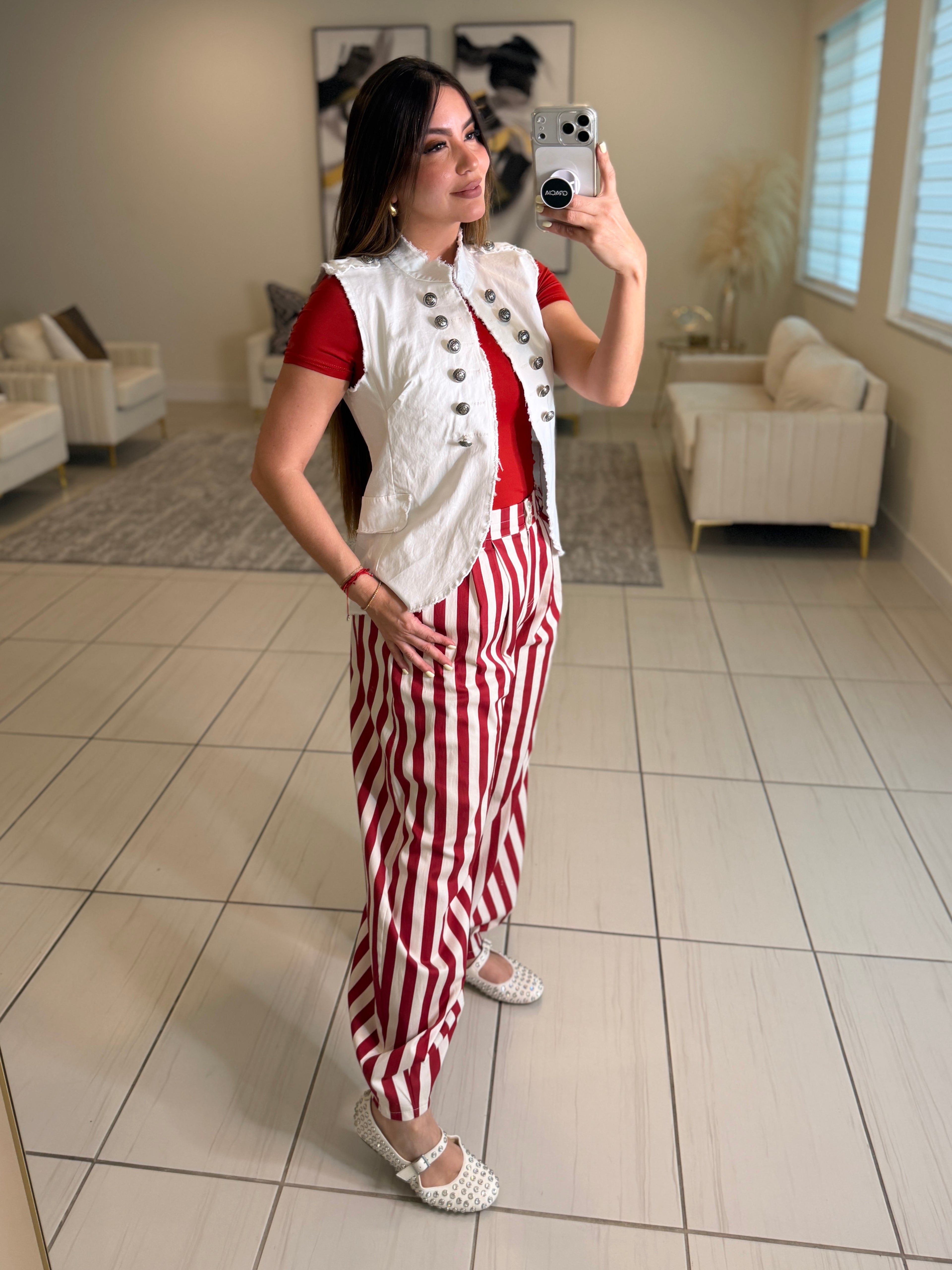 Napoleon White Vest Jacket