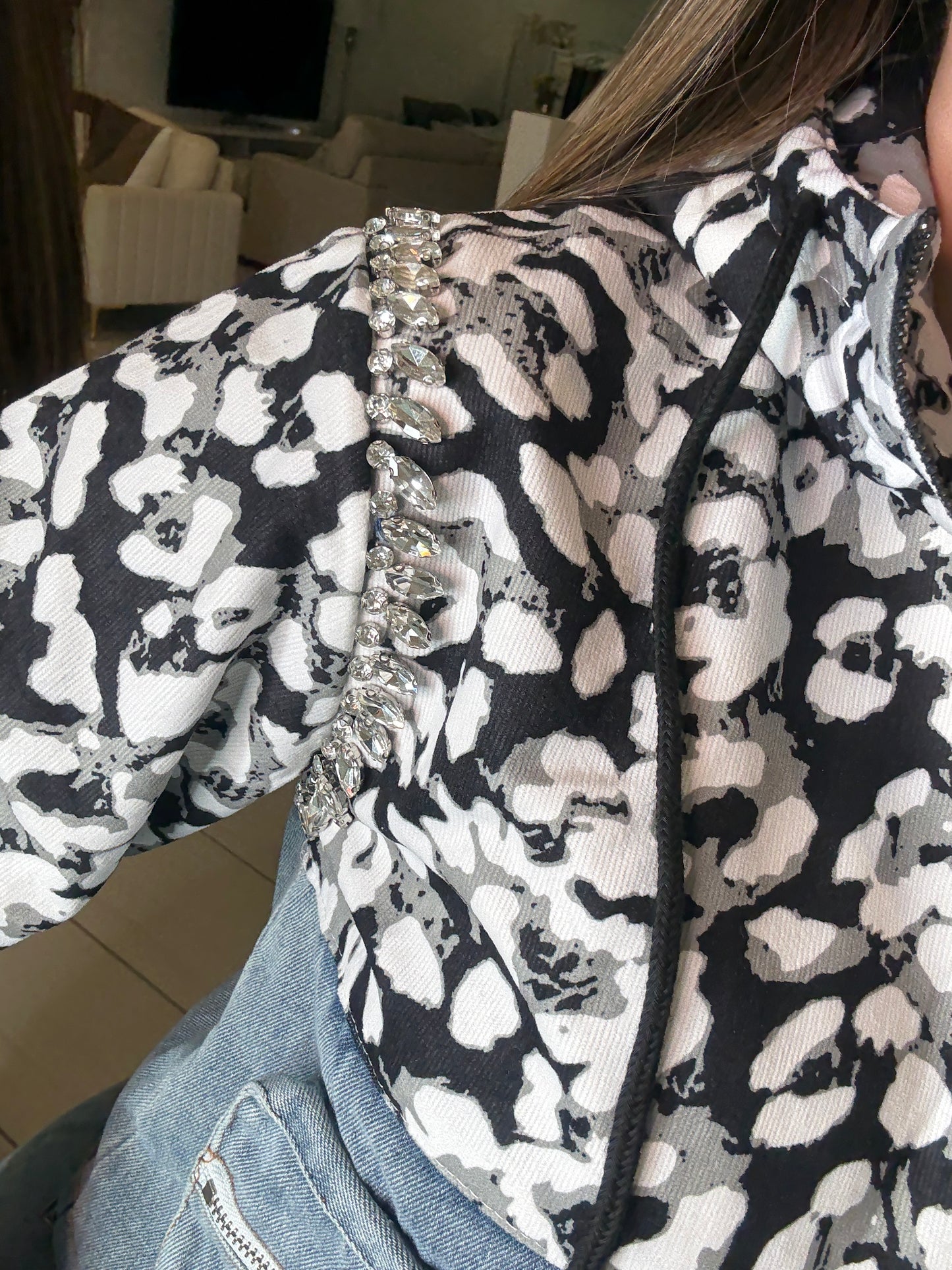 Urban Flair Leopard and Denim Comfy Set