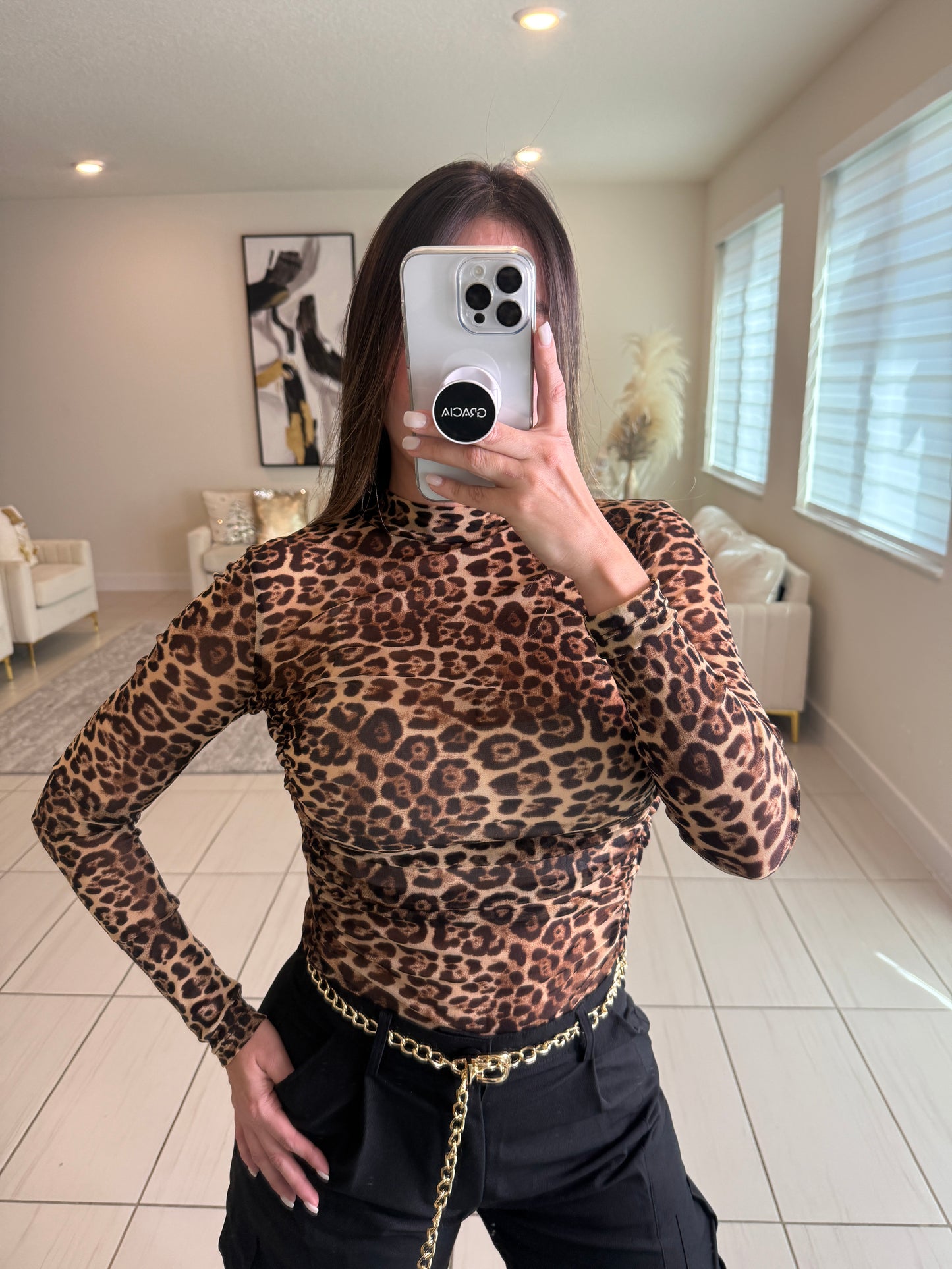 Wild Passion Leopard Print Bodysuit