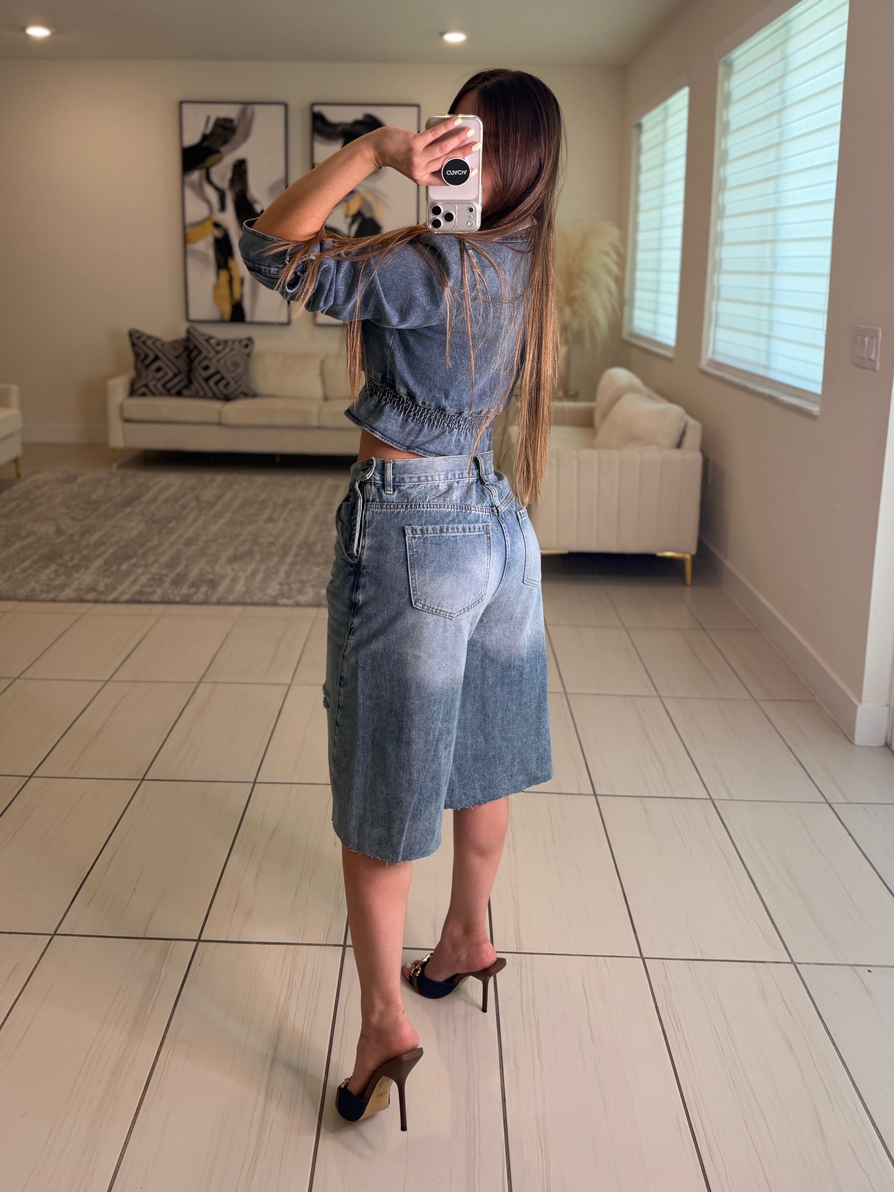 Modern Edge Denim Short