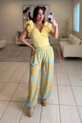 Spring Poise Blue Balloon Pants