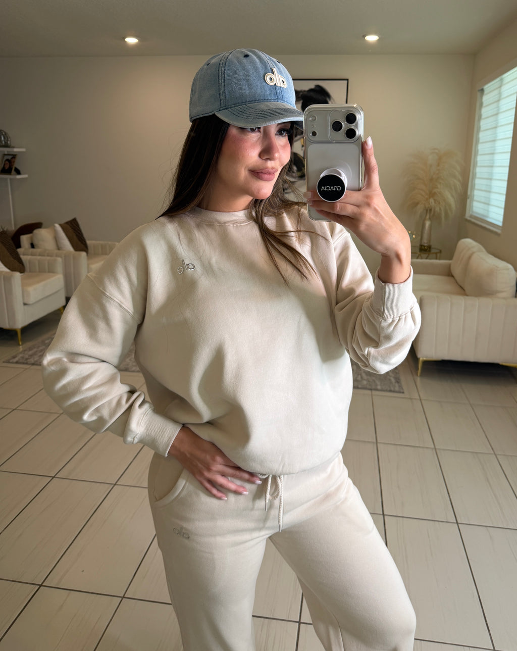 Iconic Halo Light Blue Denim Cap