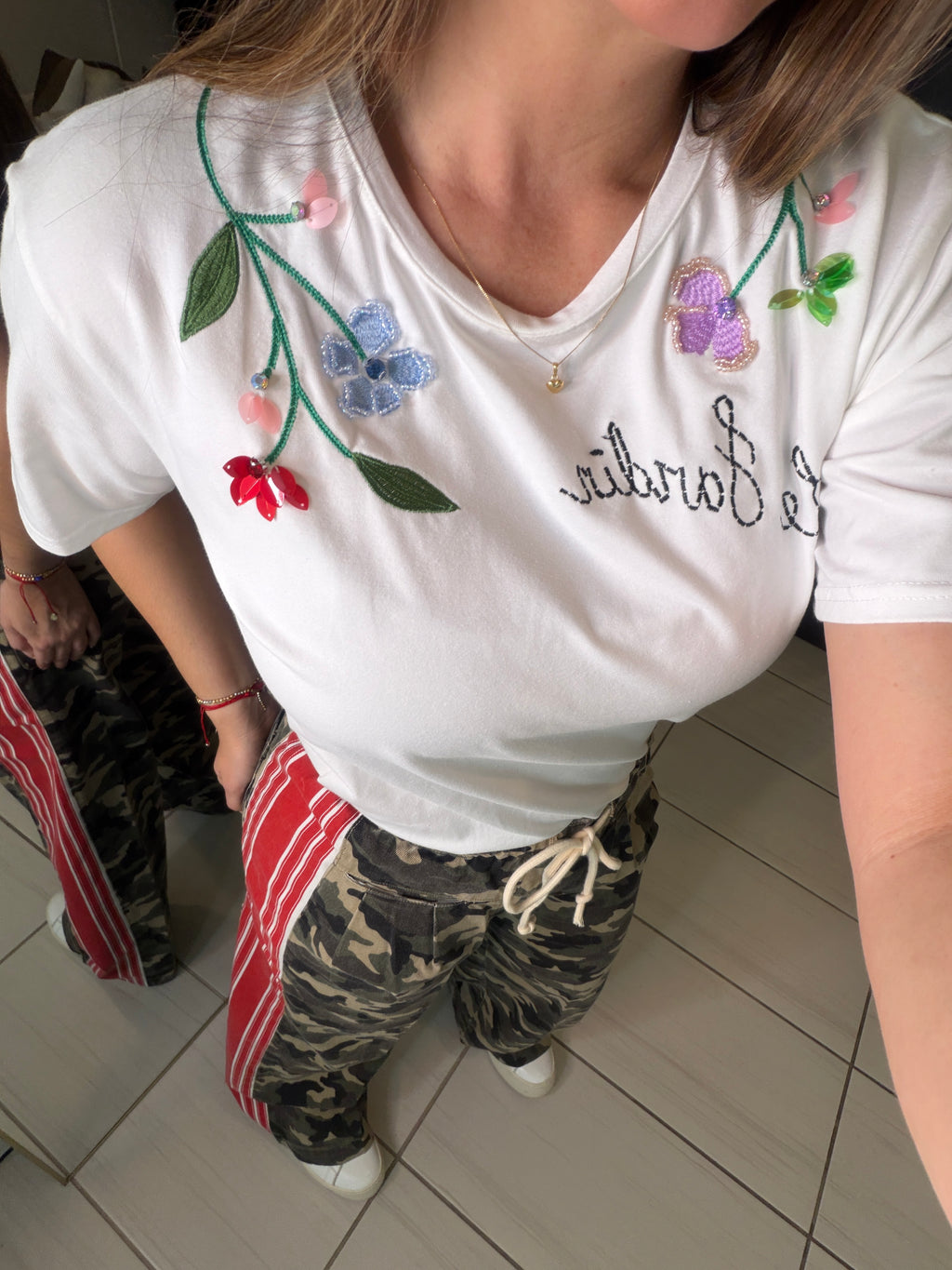 Le Jardin White Tshirt