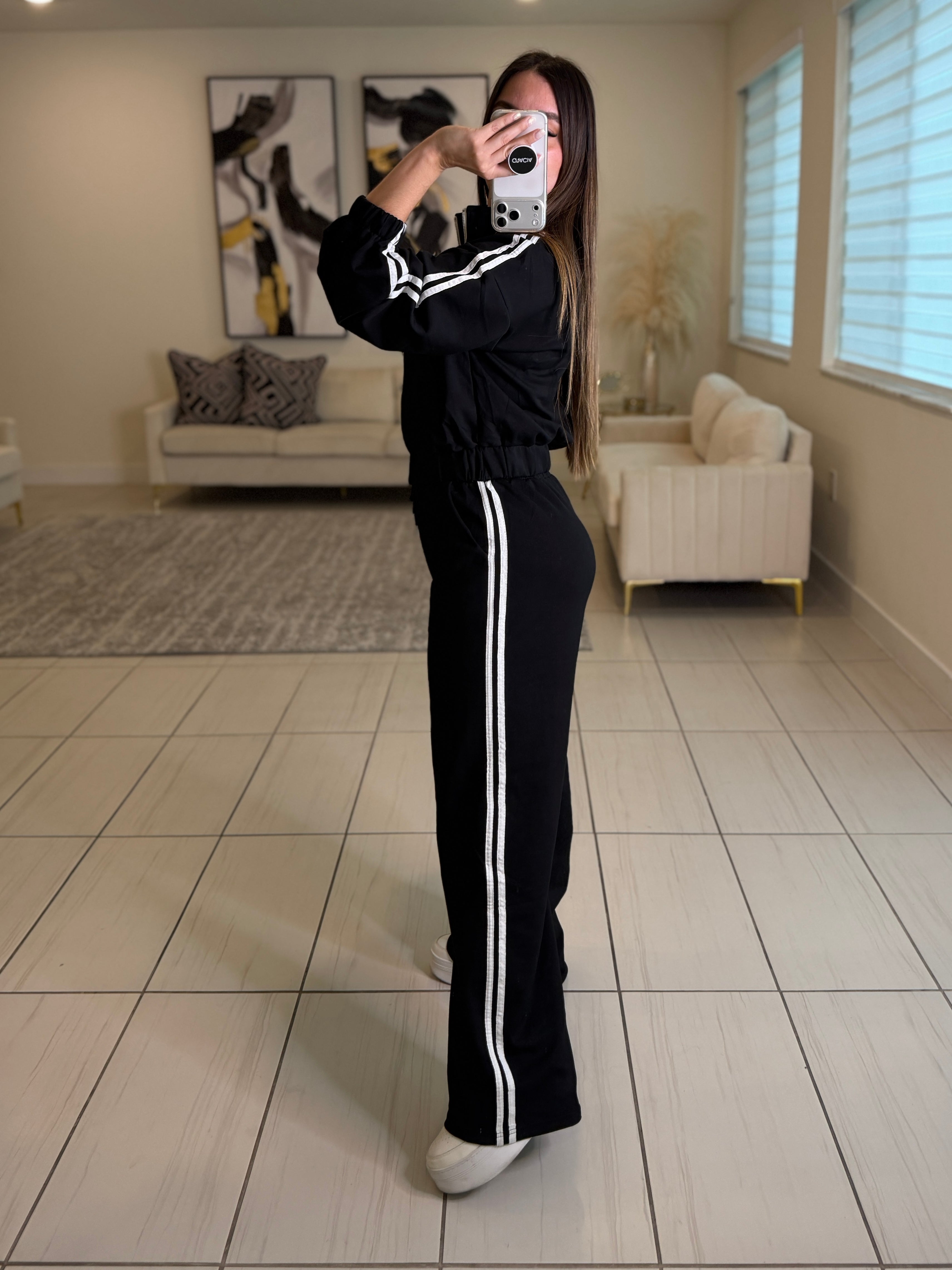 Oriental Muse Black Pant Set