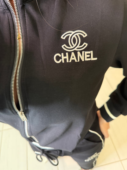 Iconic Structure Black Pants Set