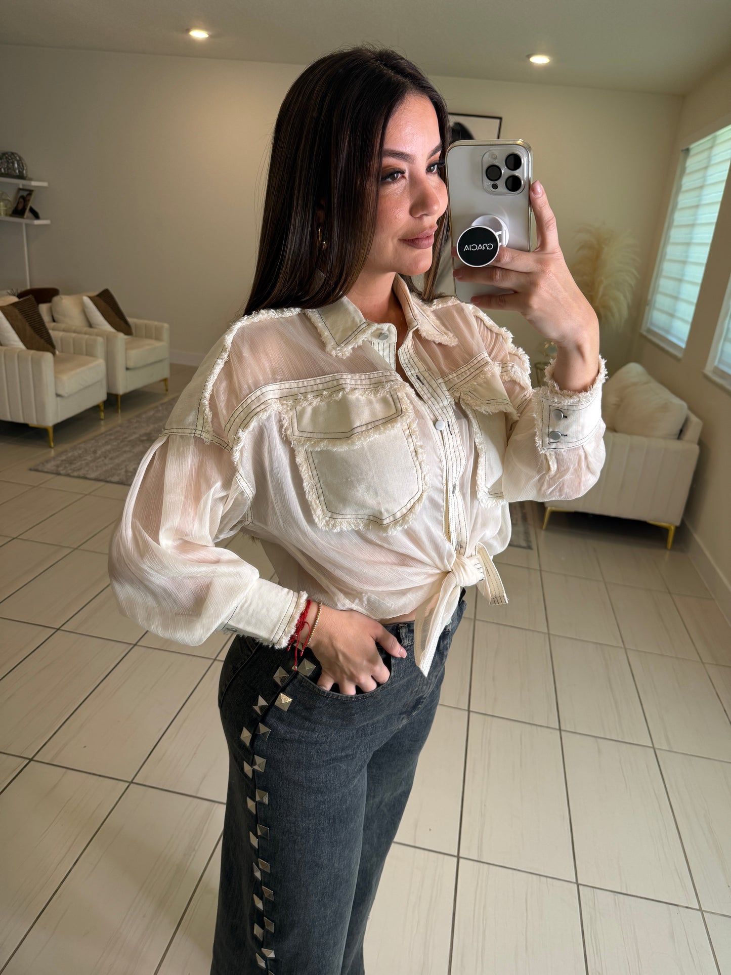 Let Me Adore You Beige Top