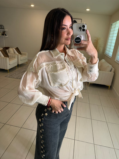 Let Me Adore You Beige Top