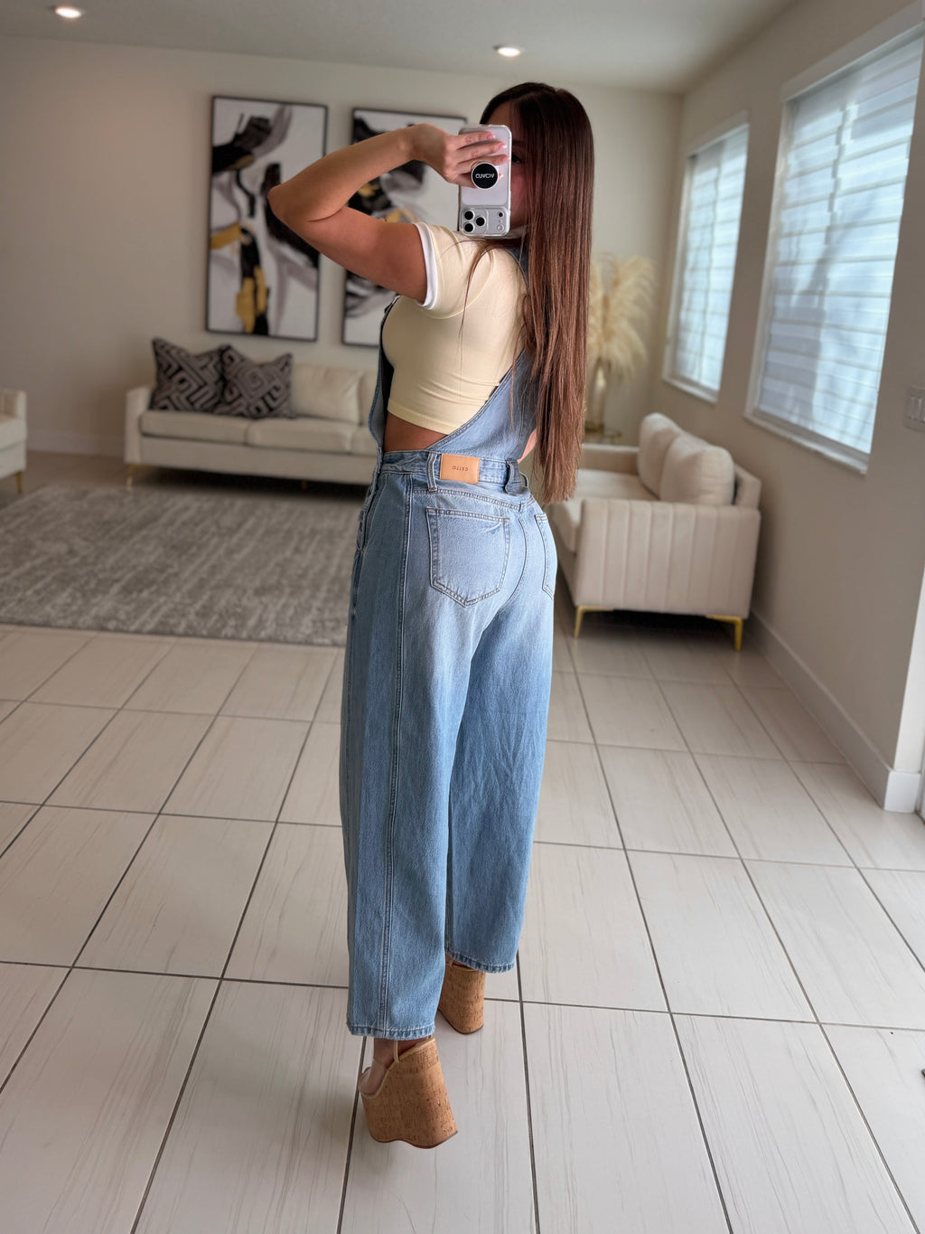 High Road Denim Barrel Jumpsuit