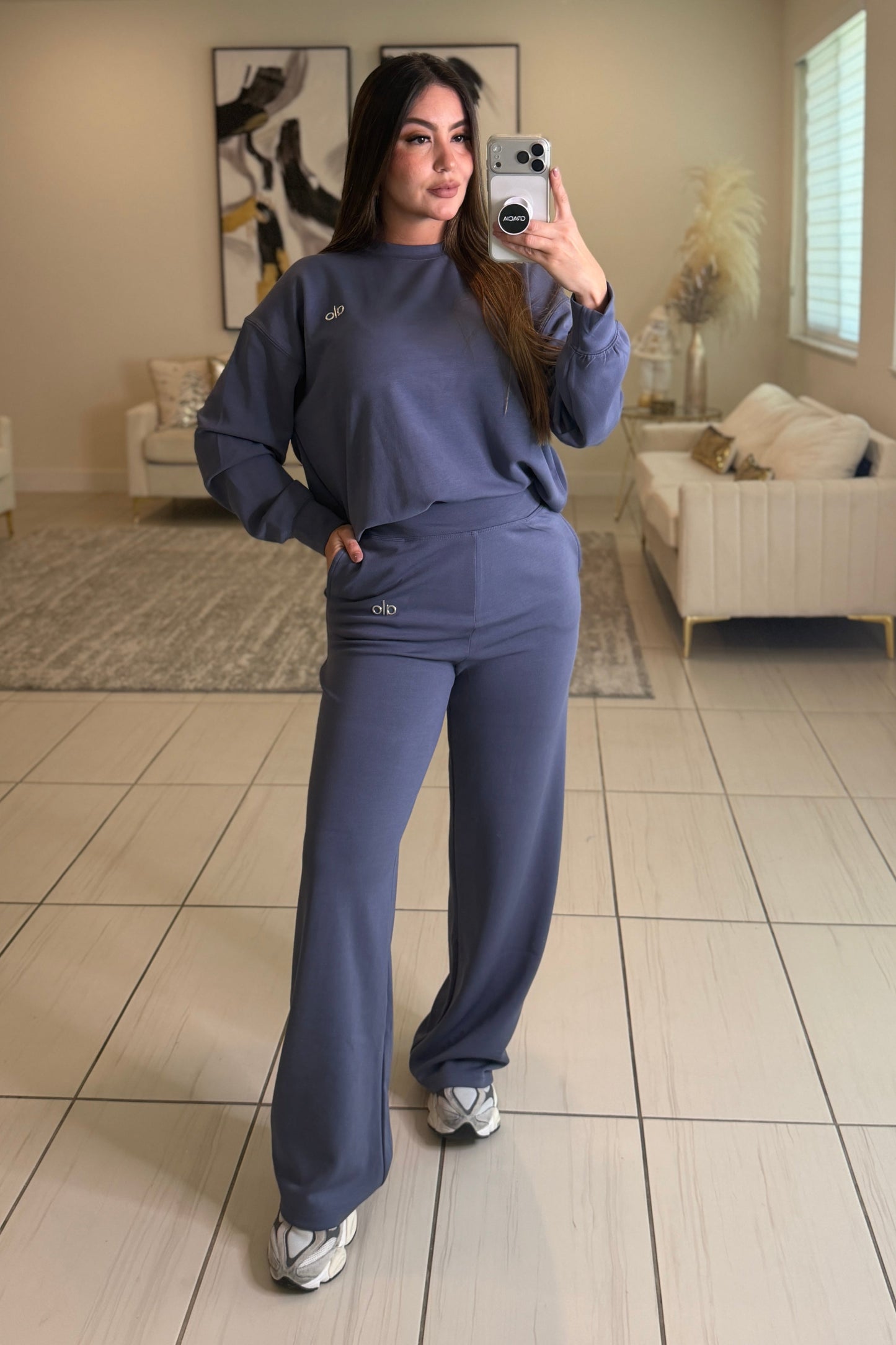 Iconic Halo Blue Pant Set