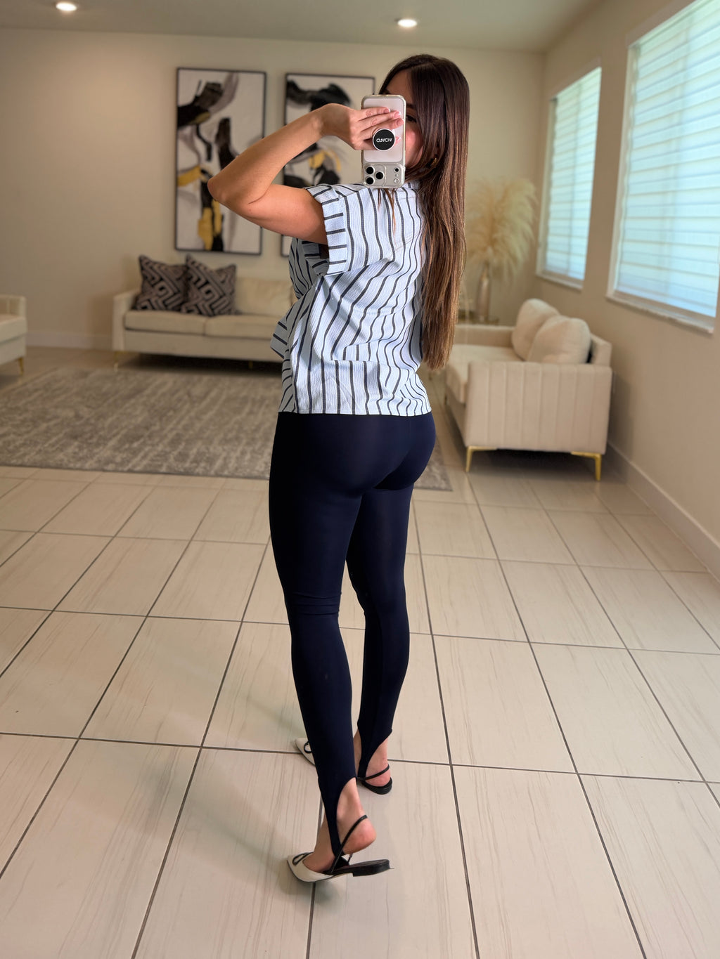 Power Sculpt Navy Blue Leggings