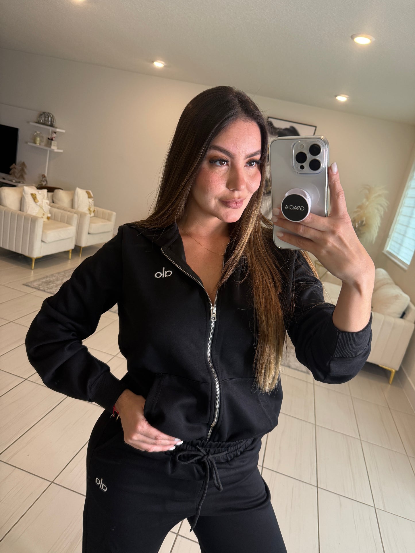 Iconic Halo Black Pant Set