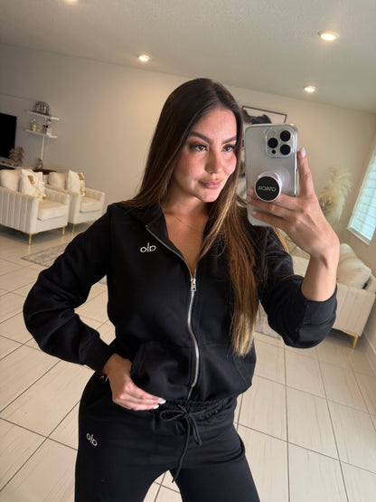 Iconic Halo Black Pant Set