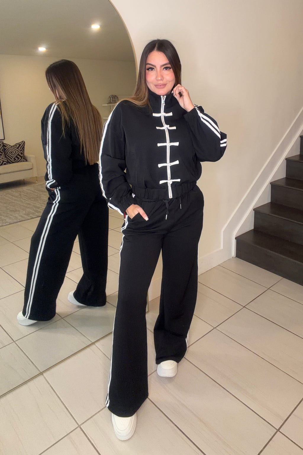 Oriental Muse Black Pant Set