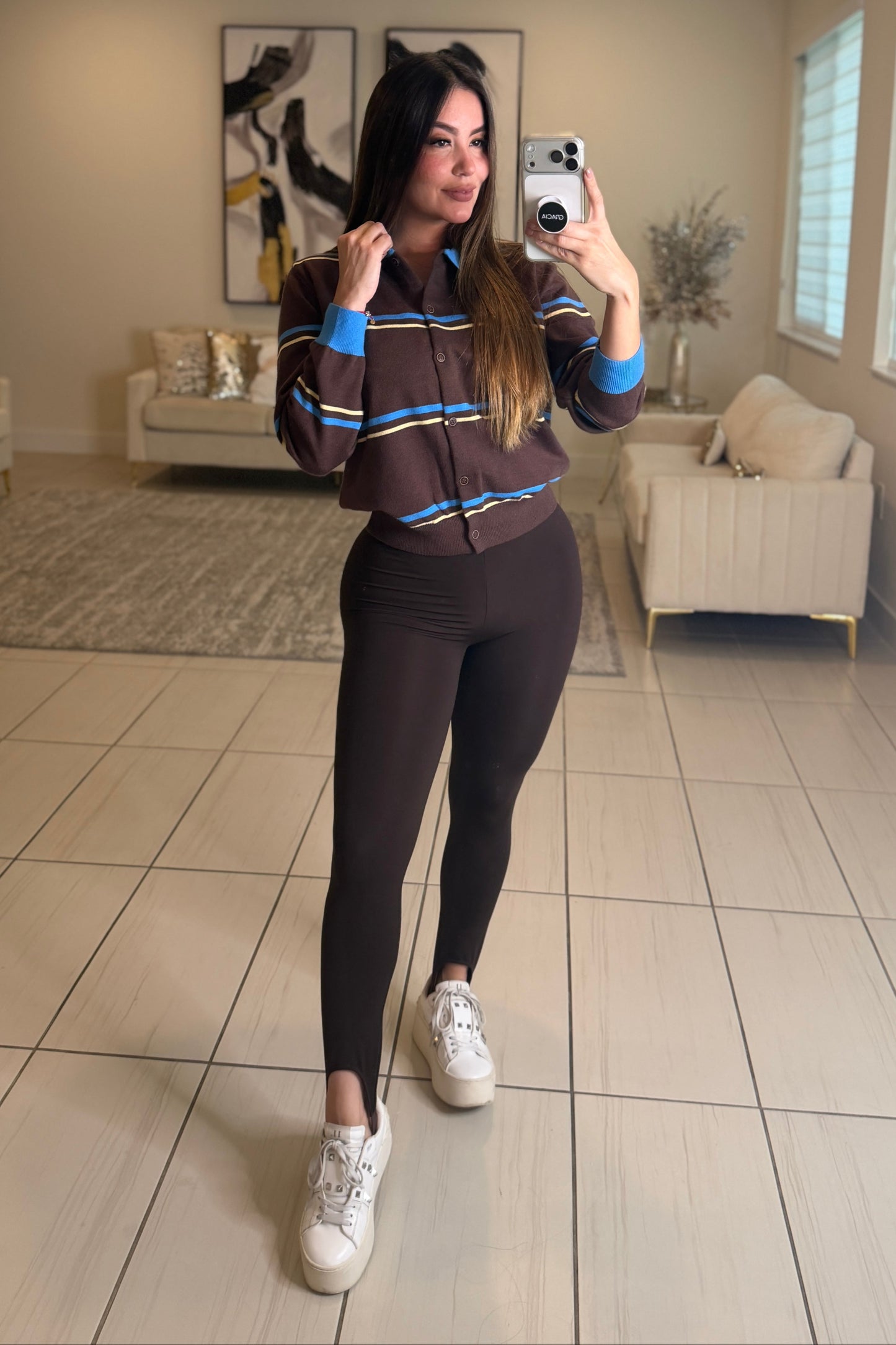 Power Sculpt Brown Leggings