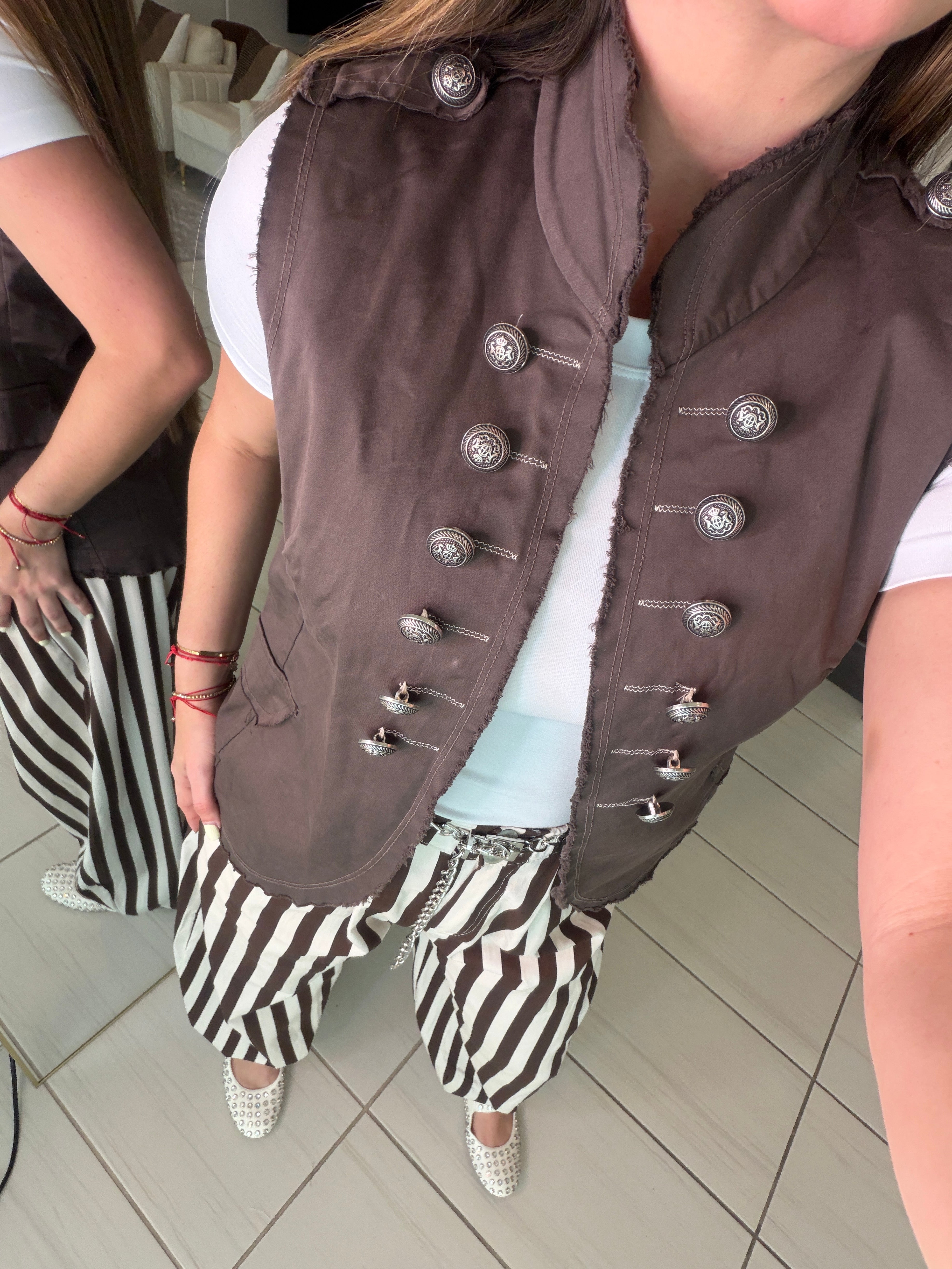 Napoleon Brown Vest Jacket
