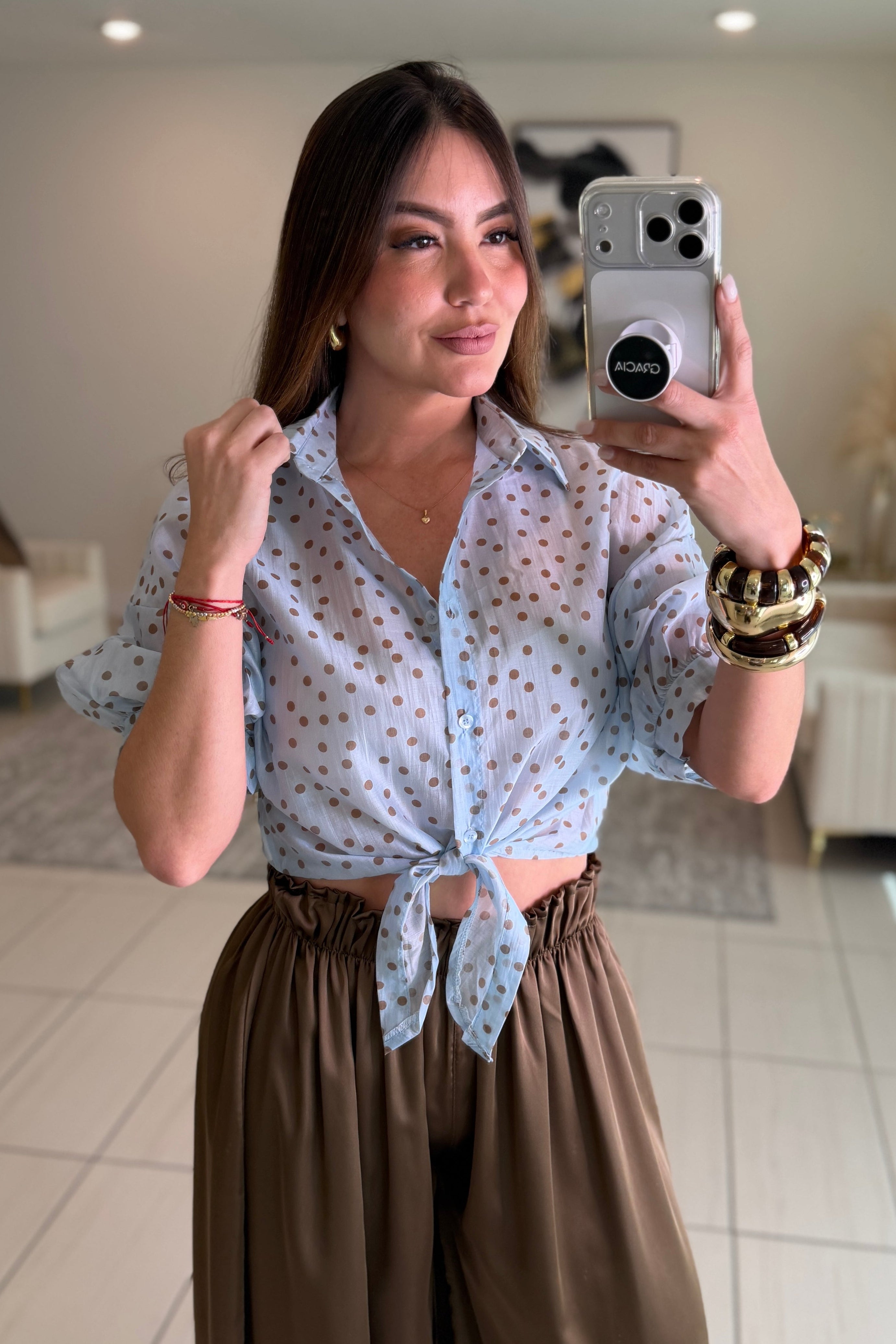 Eclipse Dots Blue Shirt