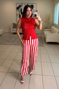 Cabana Stripes Red Barrel Pants