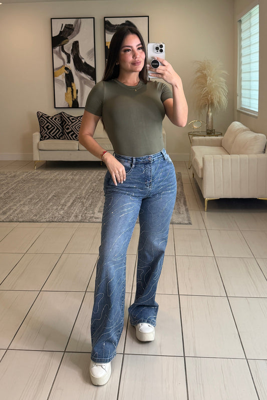 Wonders with Sleeves Green Bodysuit