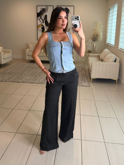 Modern Authority Light Denim Top