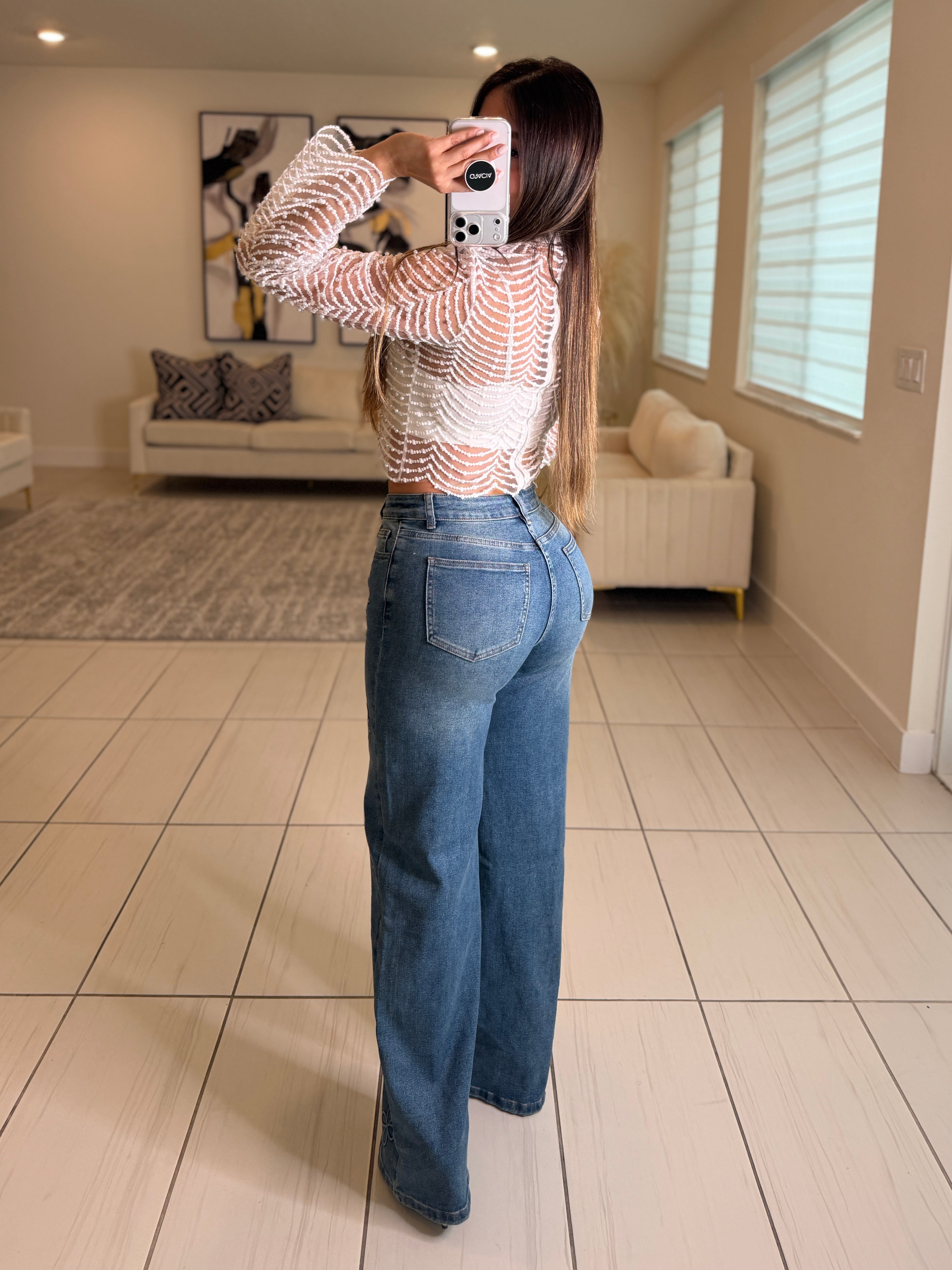 Sugar Vanilla Pearls White Top