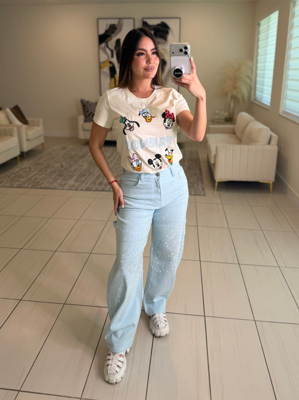 Funny Friends Beige Tshirt