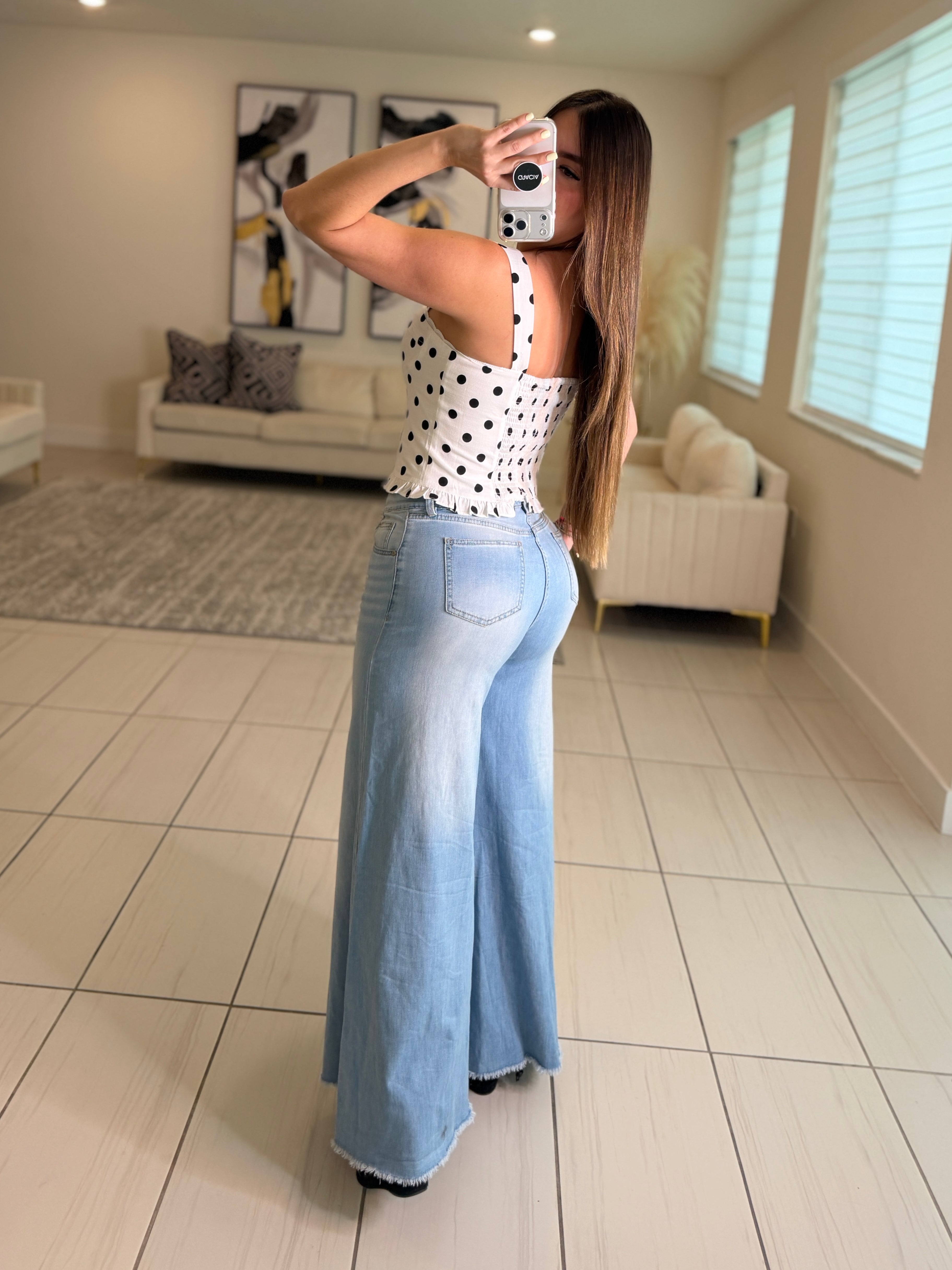 Coolest Energy Flare Denim Pants