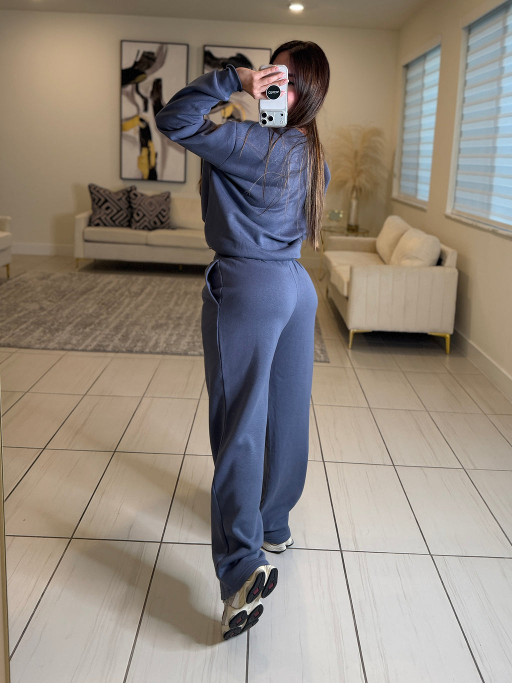Serenity Halo Dark Gray Pant Set