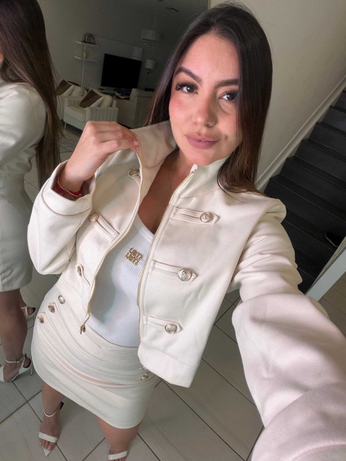 Napoleon Maison Ivory Skort Set