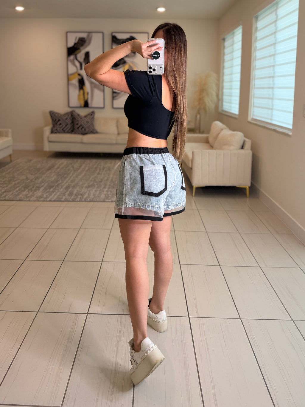 Legend Flare Denim Short