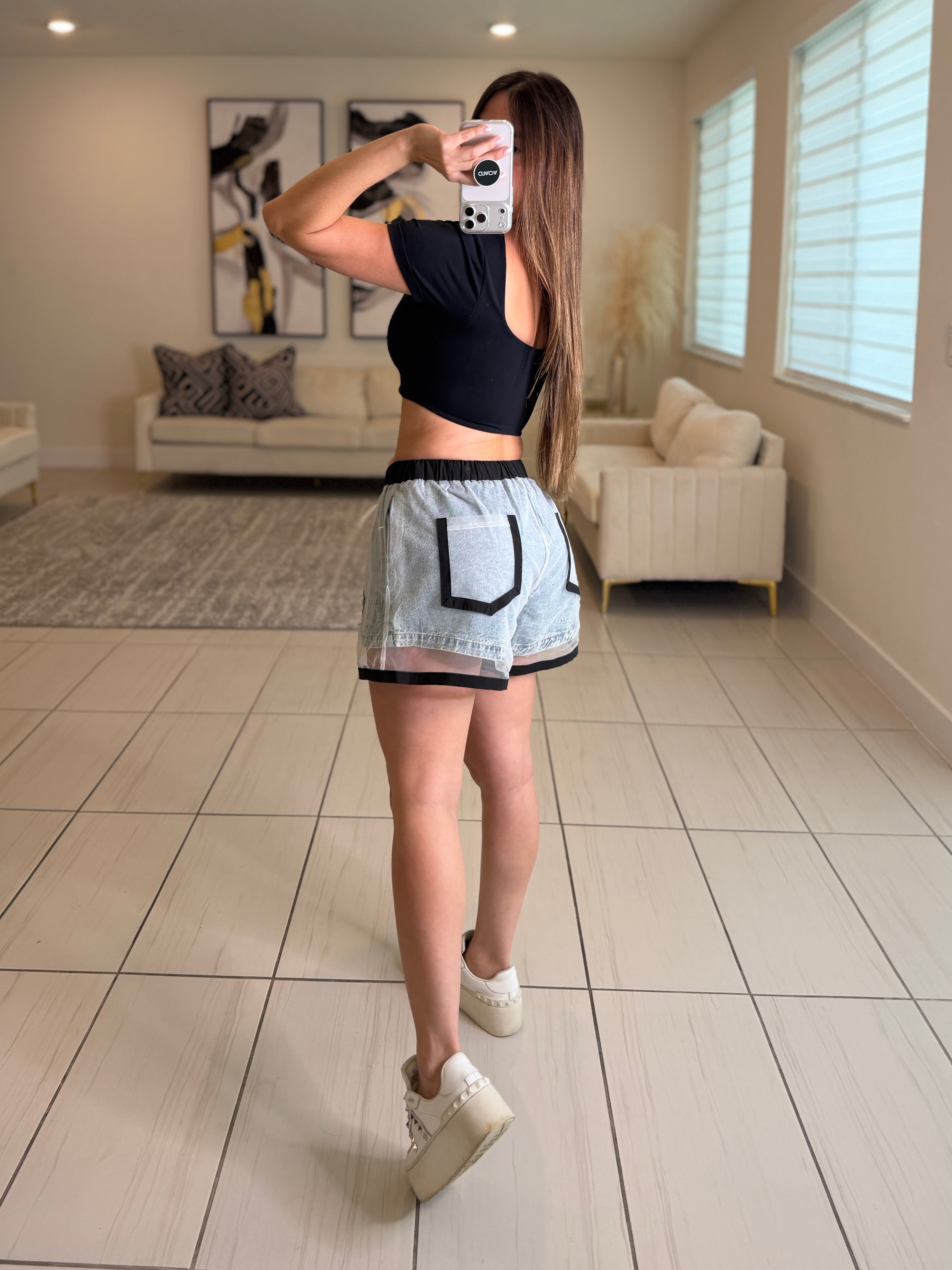 Legend Flare Denim Short