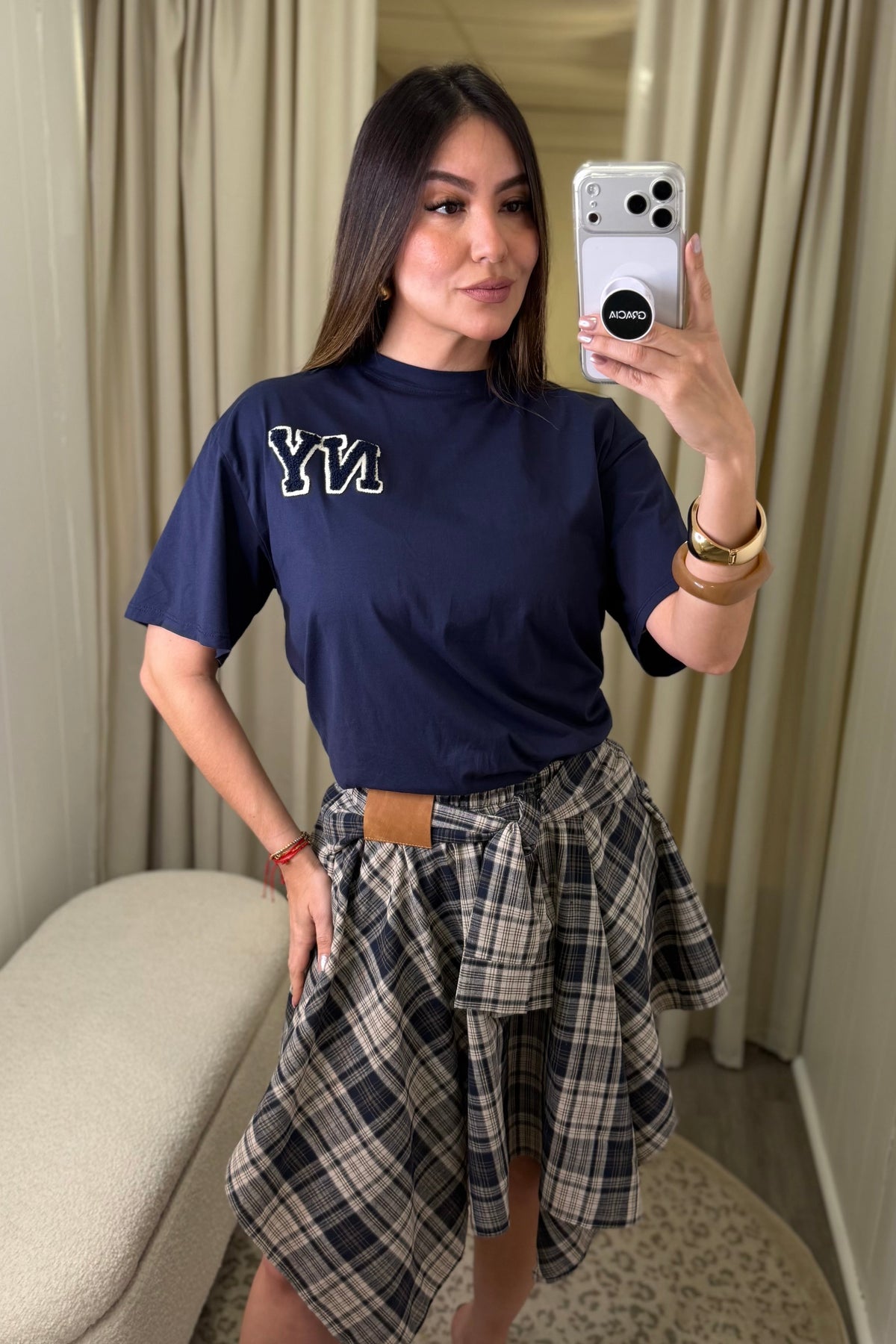 New York Varsity Navy Blue Tshirt