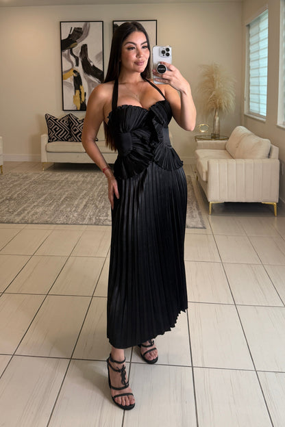 Perfect Combination Black Midi Skirt