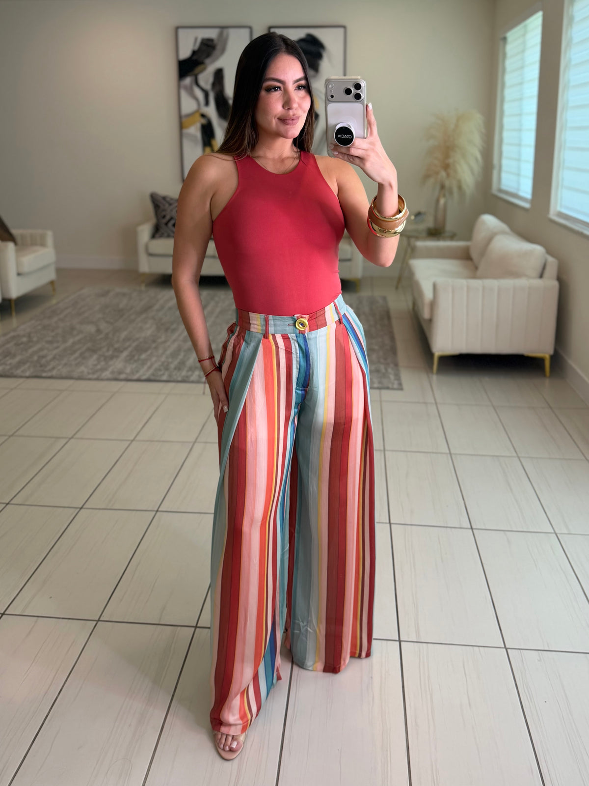 Harvest Stripes Colorful Pants