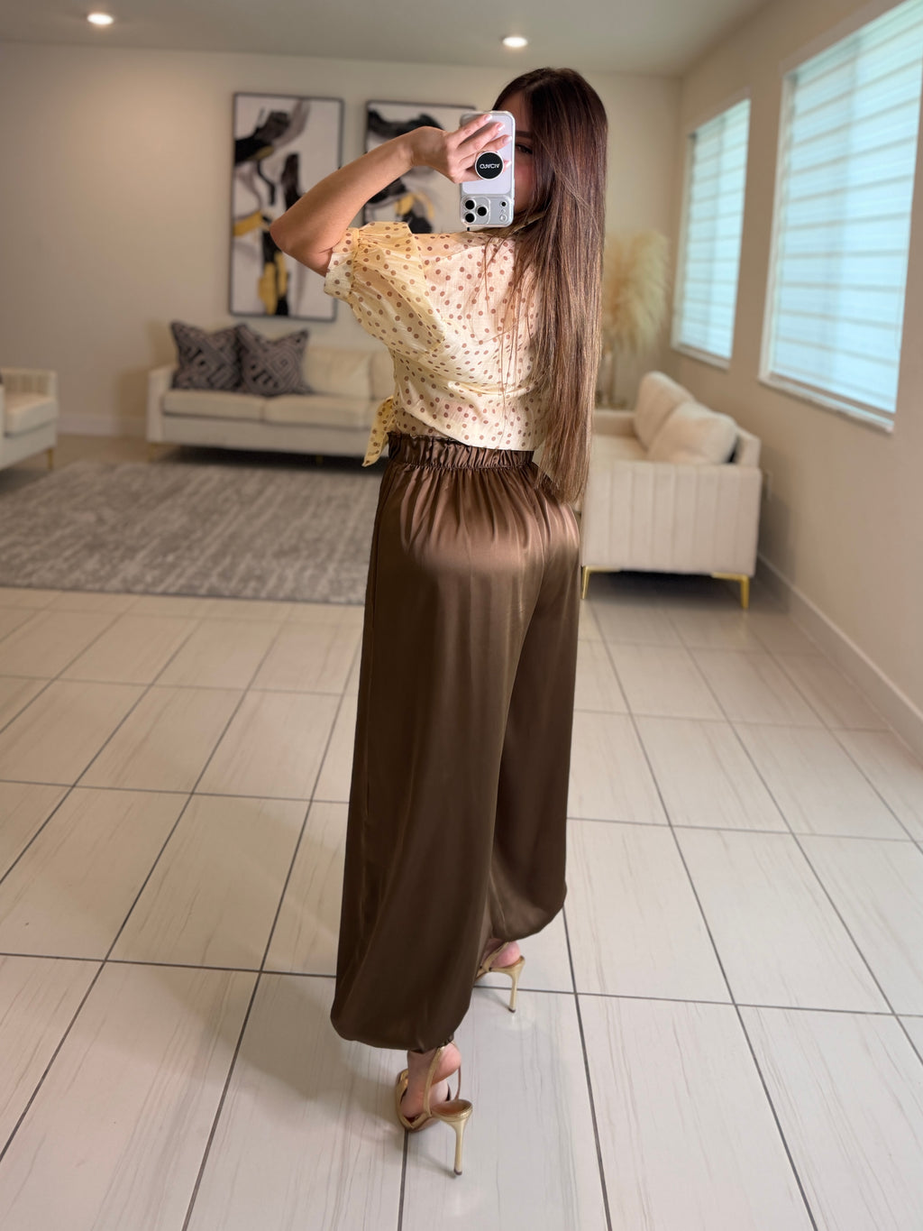 Fabulosity Brown Balloon Pants