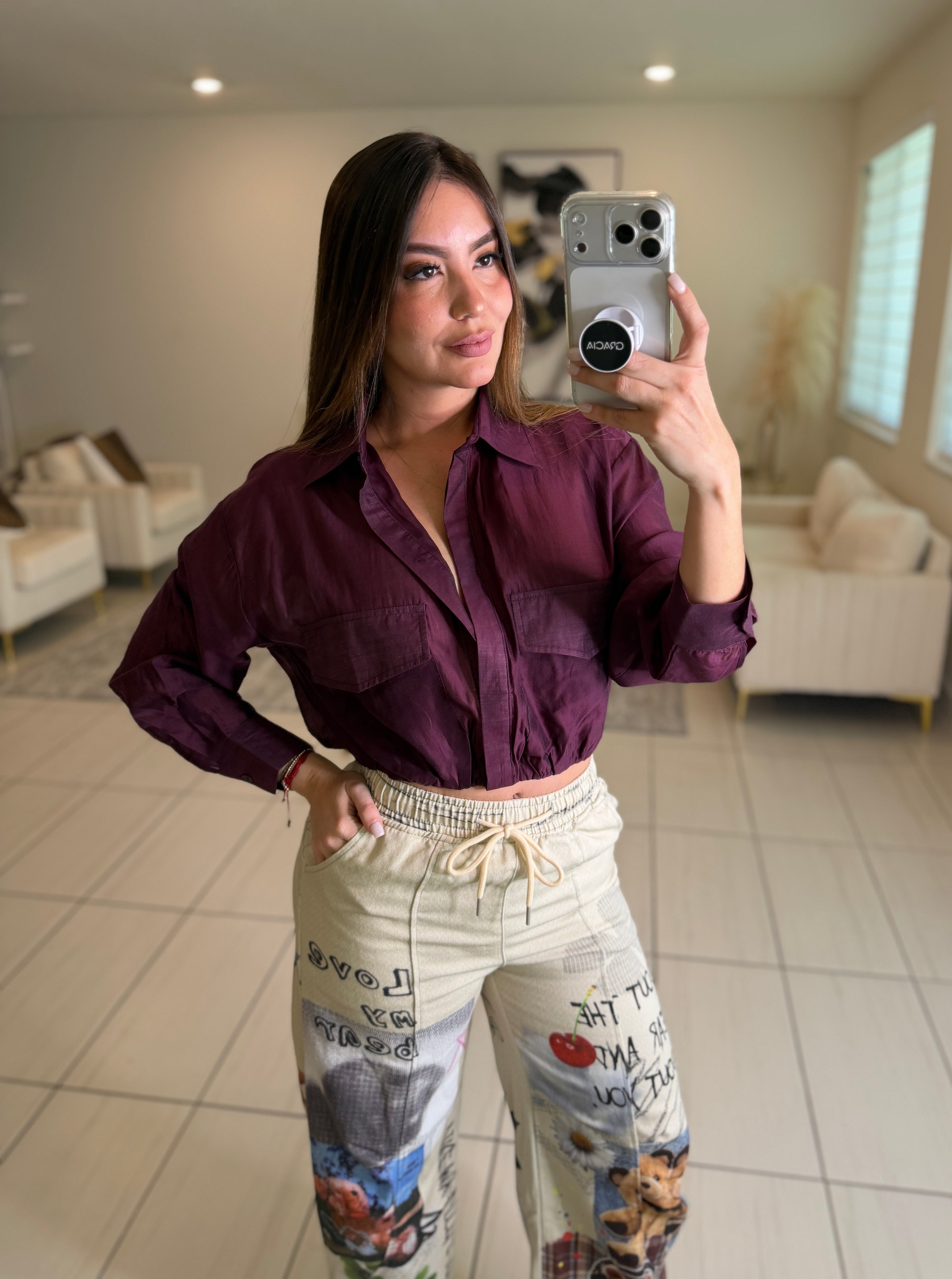 The Everyday Ease Wine Shirt
