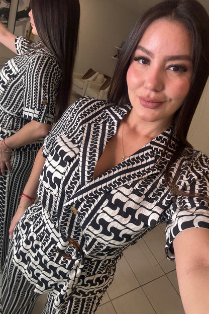 Modern Motion Black Pant Set