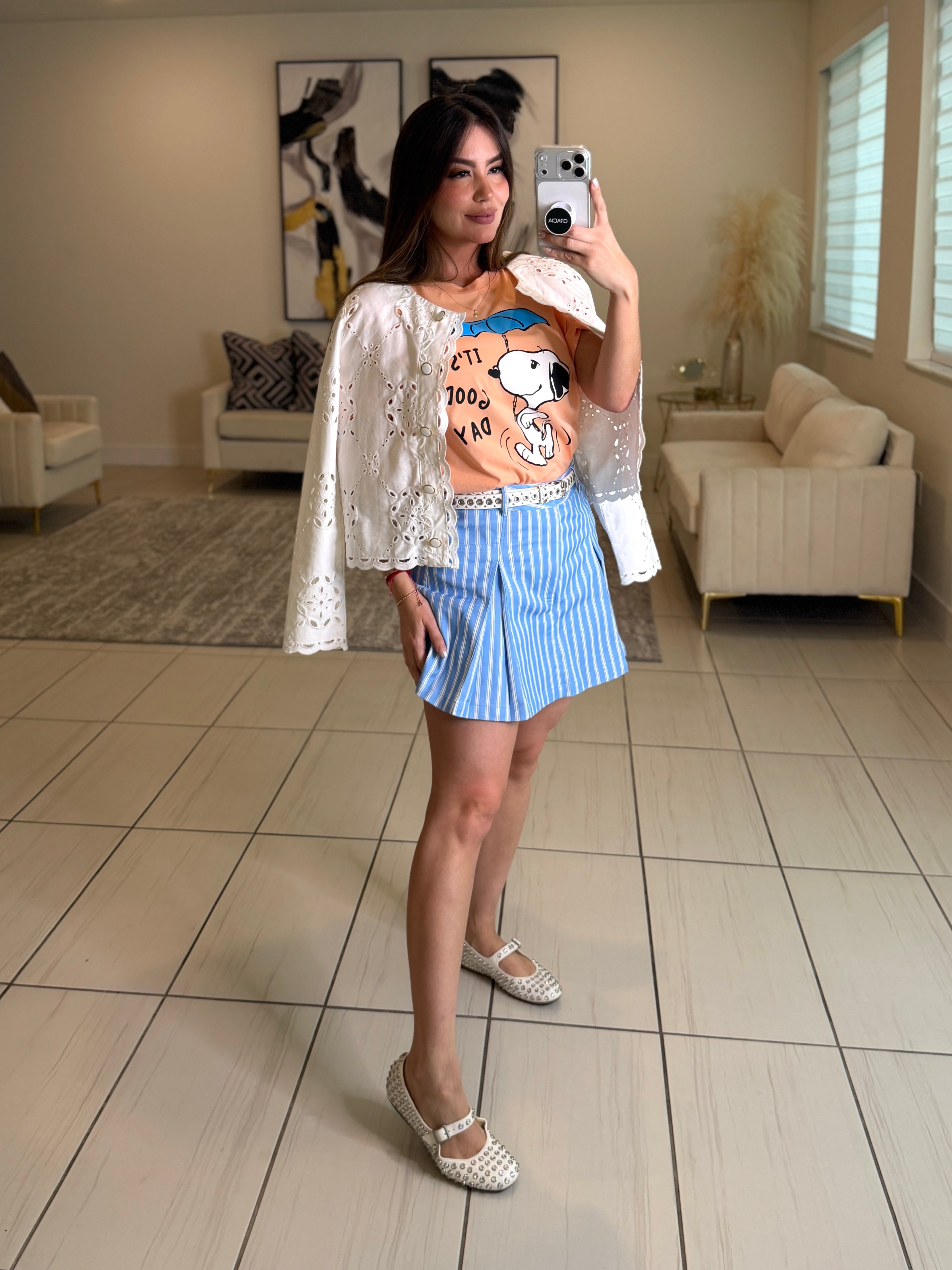 Divine Stripes Blue Short