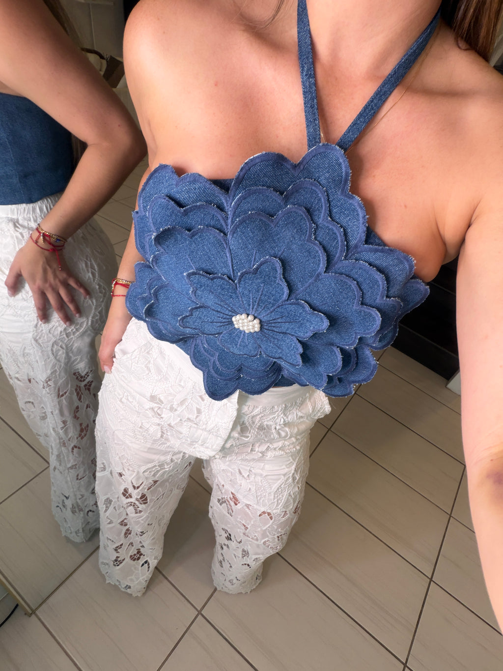 Eternal Grace Denim Top