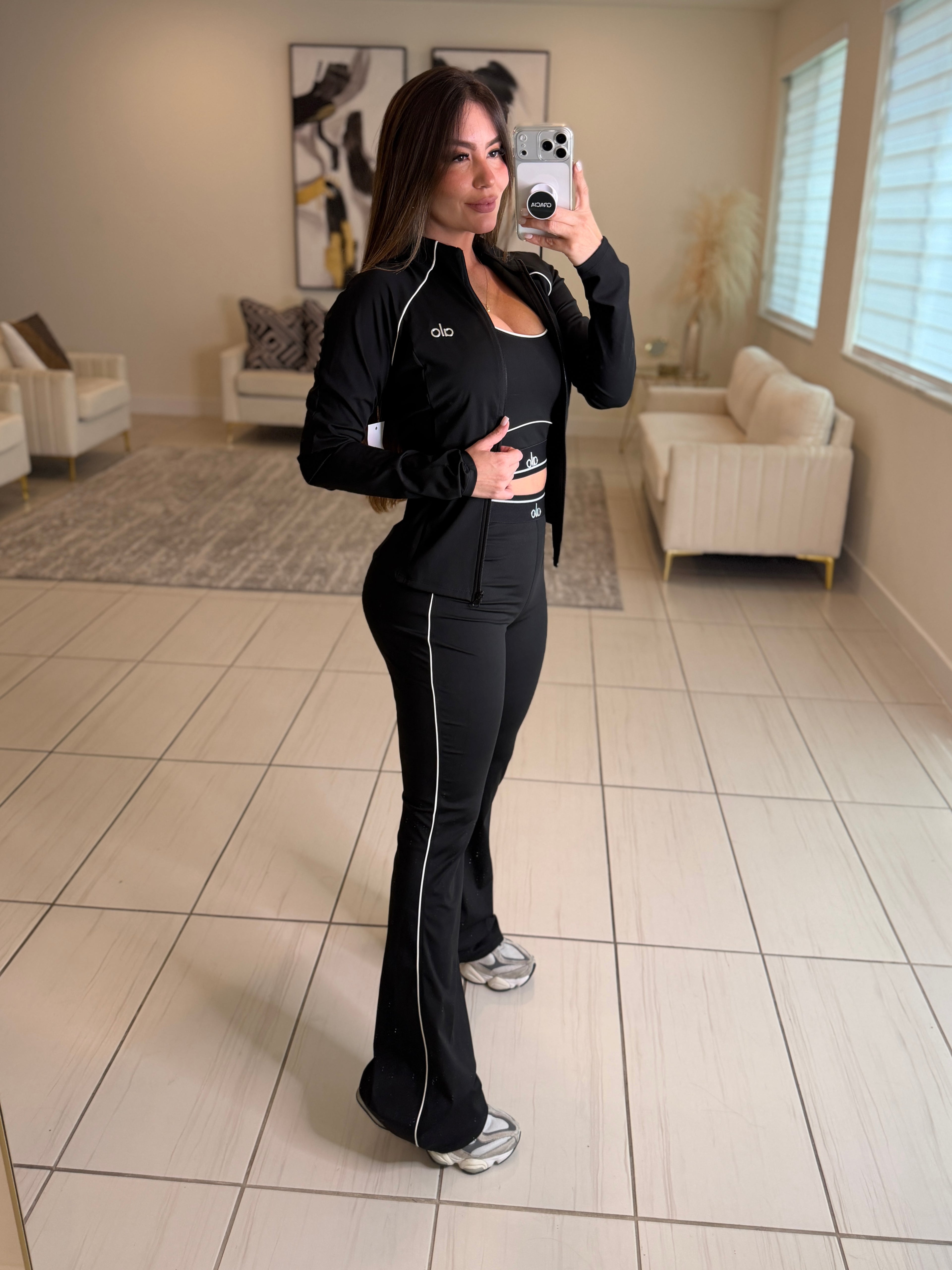 Airbrush Halo Black Pants Set