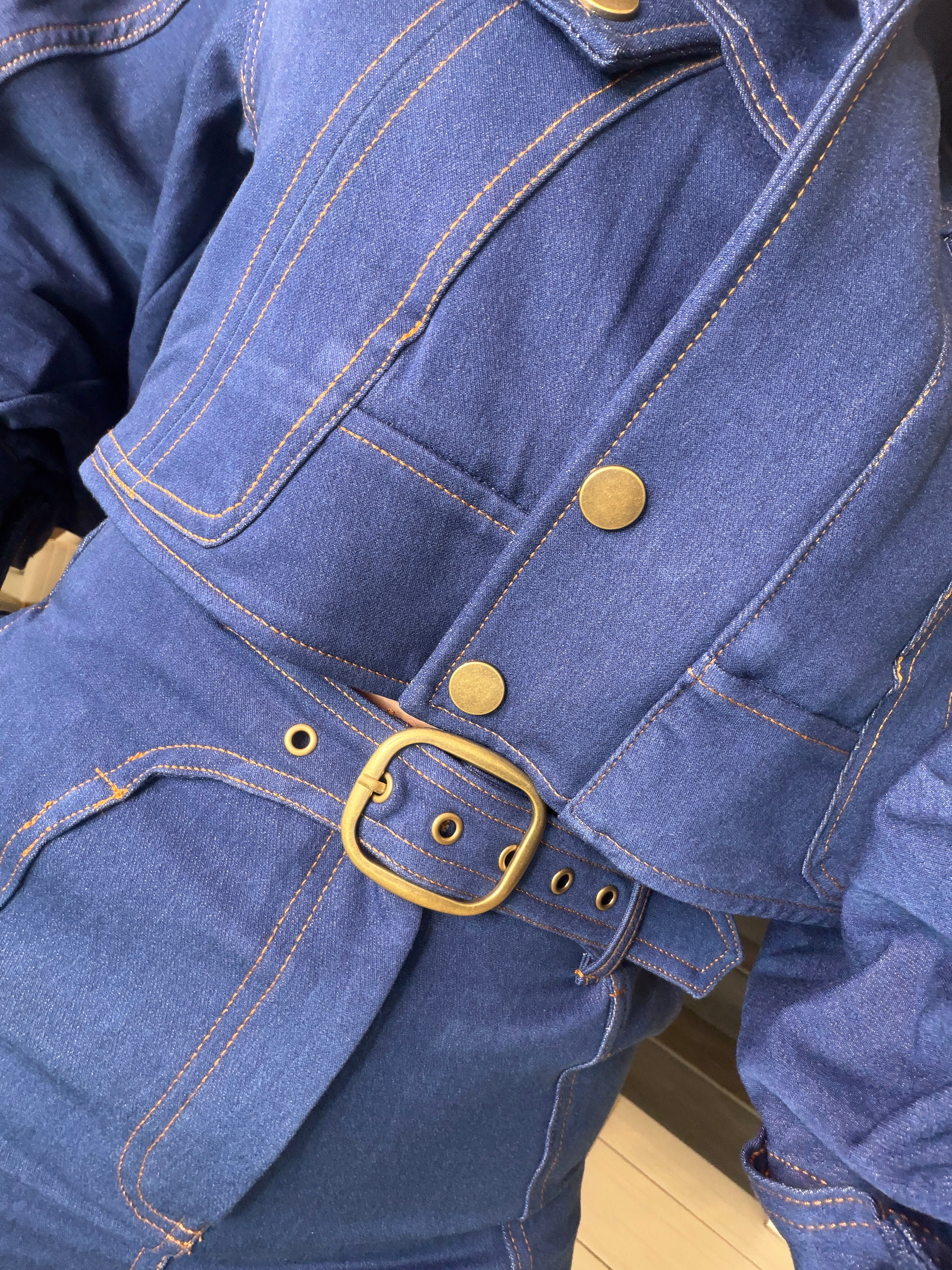 Luna Denim Utility Pant Set