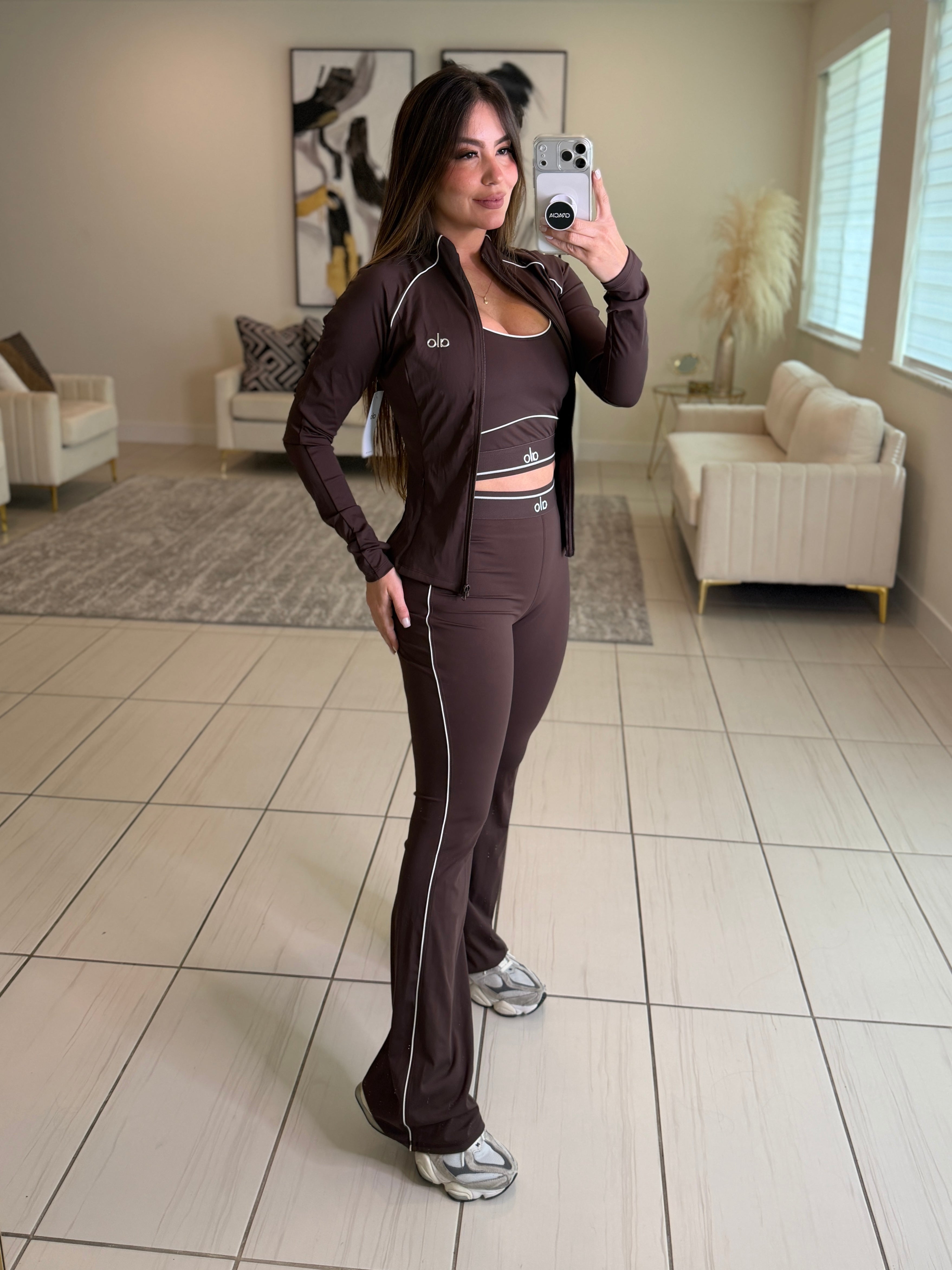 Airbrush Halo Brown Pants Set
