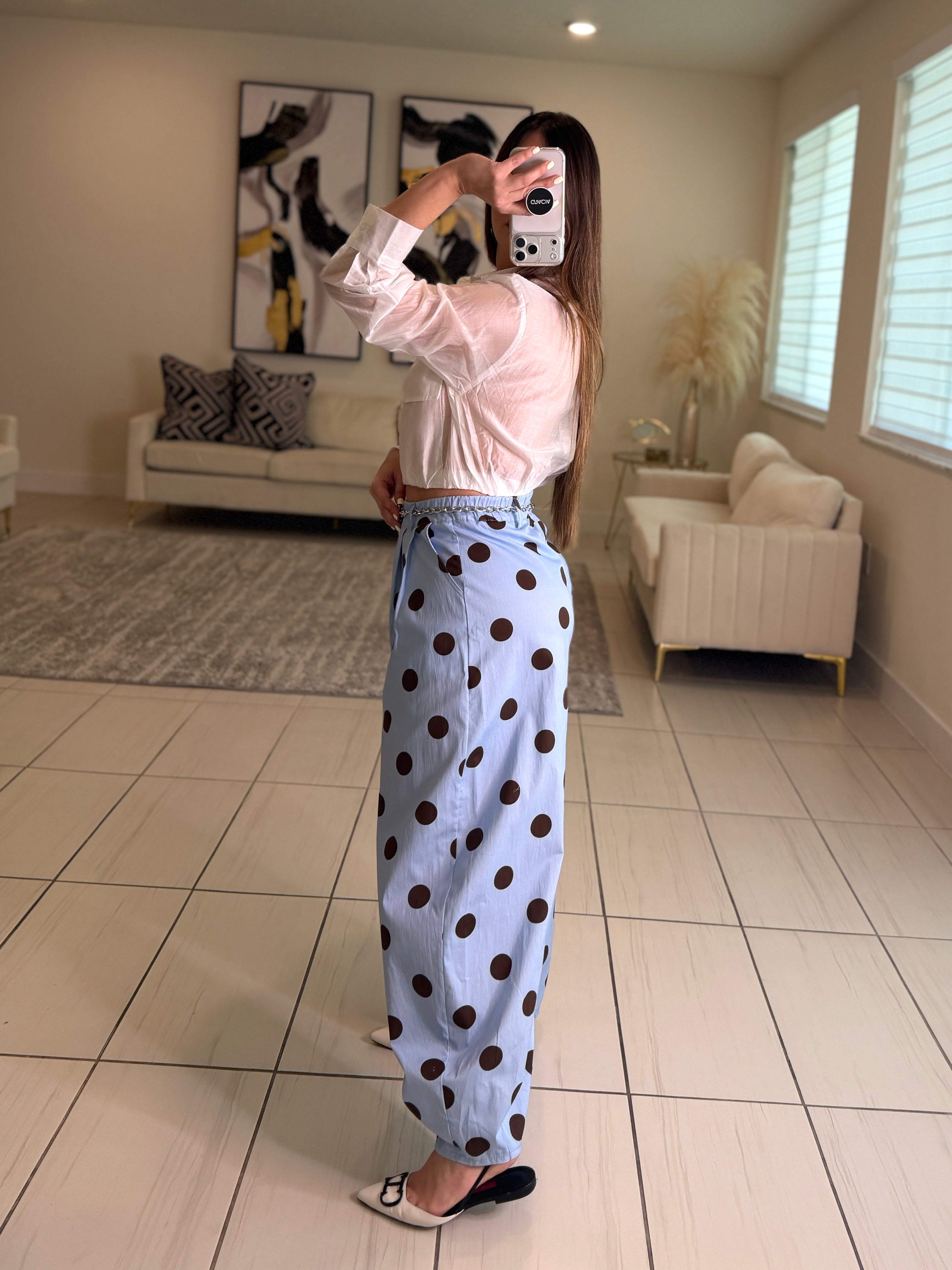Lovely Dots Blue Pants